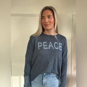Stitchdrop Women's Gray Peace Top